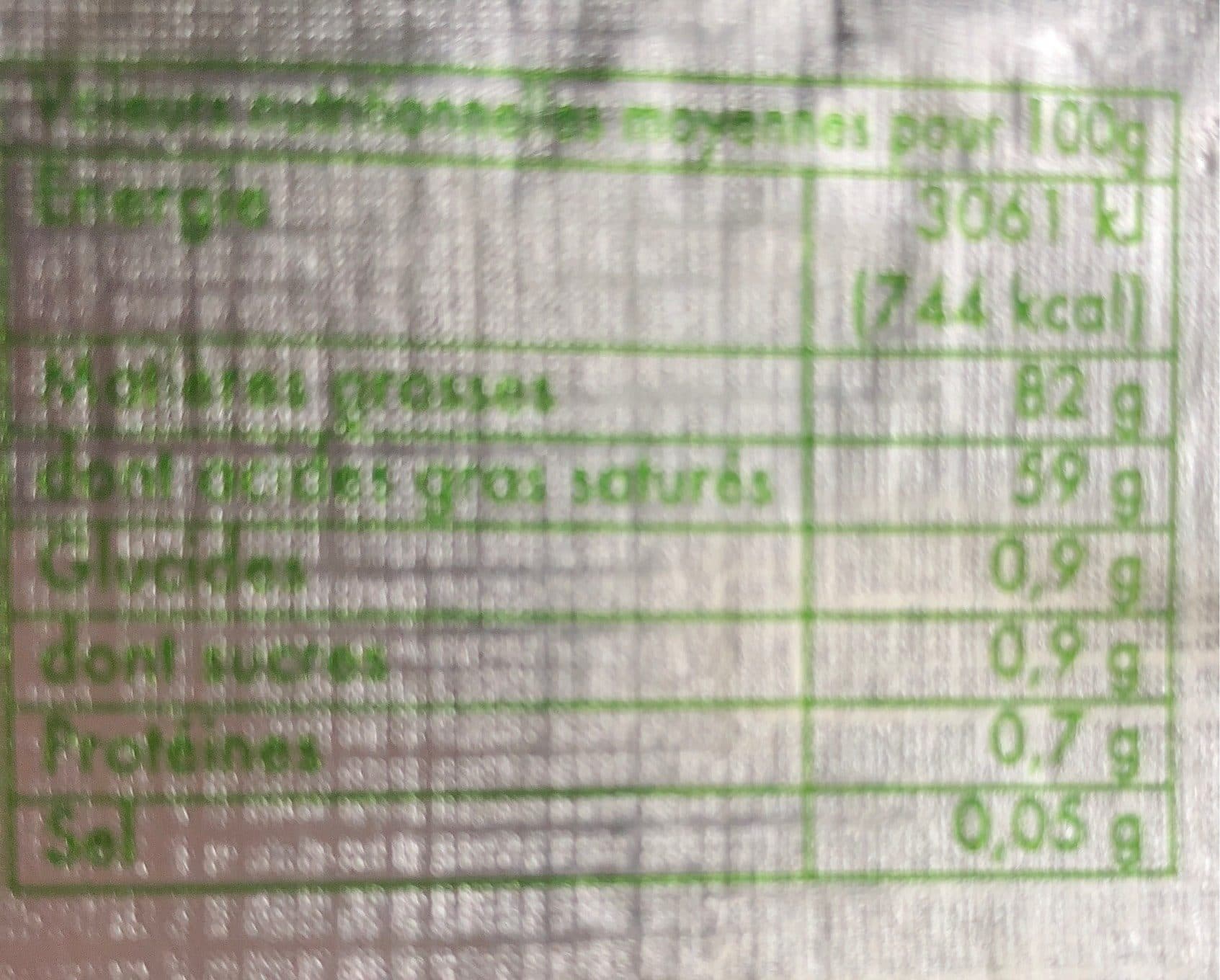 Les Fruitieres Du Lomont Beurre packshot