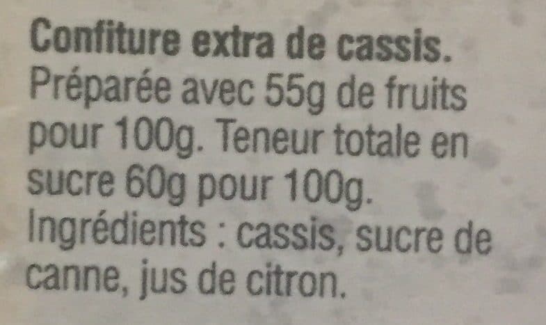 L'Abeille Délicieuse Confiture De Cassis - Pot 375 g packshot