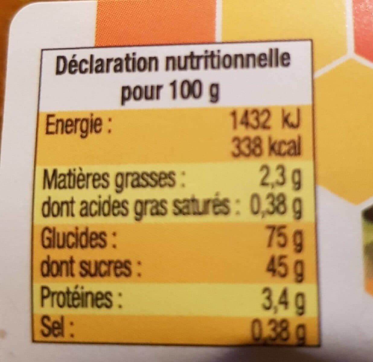 Open Food Facts Nonnettes Au Miel Et à L'orange x 6 packshot