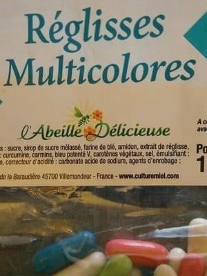 L'abeille Délicieuse Réglisses Multicolores packshot