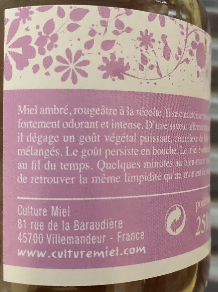 Culture Miel Miel de thym packshot
