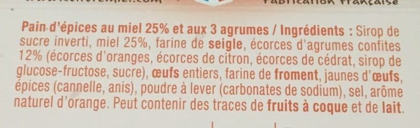 Miels Villeneuve Pain d'épices au miel packshot
