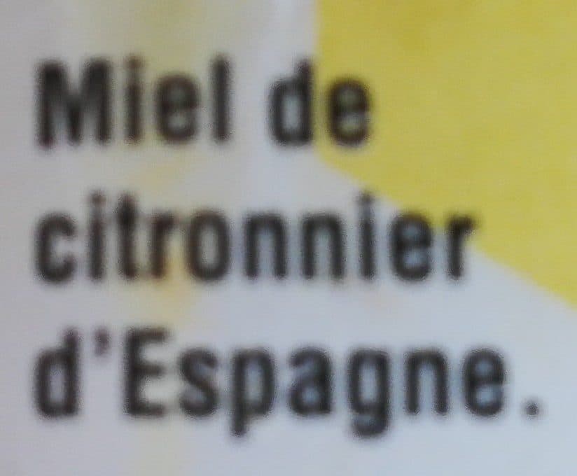 L'Abeille Laborieuse Miel de citronnier d'Espagne packshot