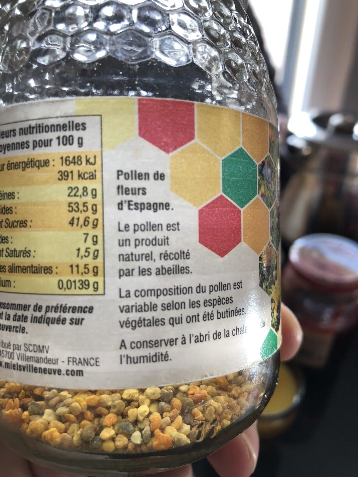Open Food Facts Pollen De Fleurs En Pelotes D'espagne packshot
