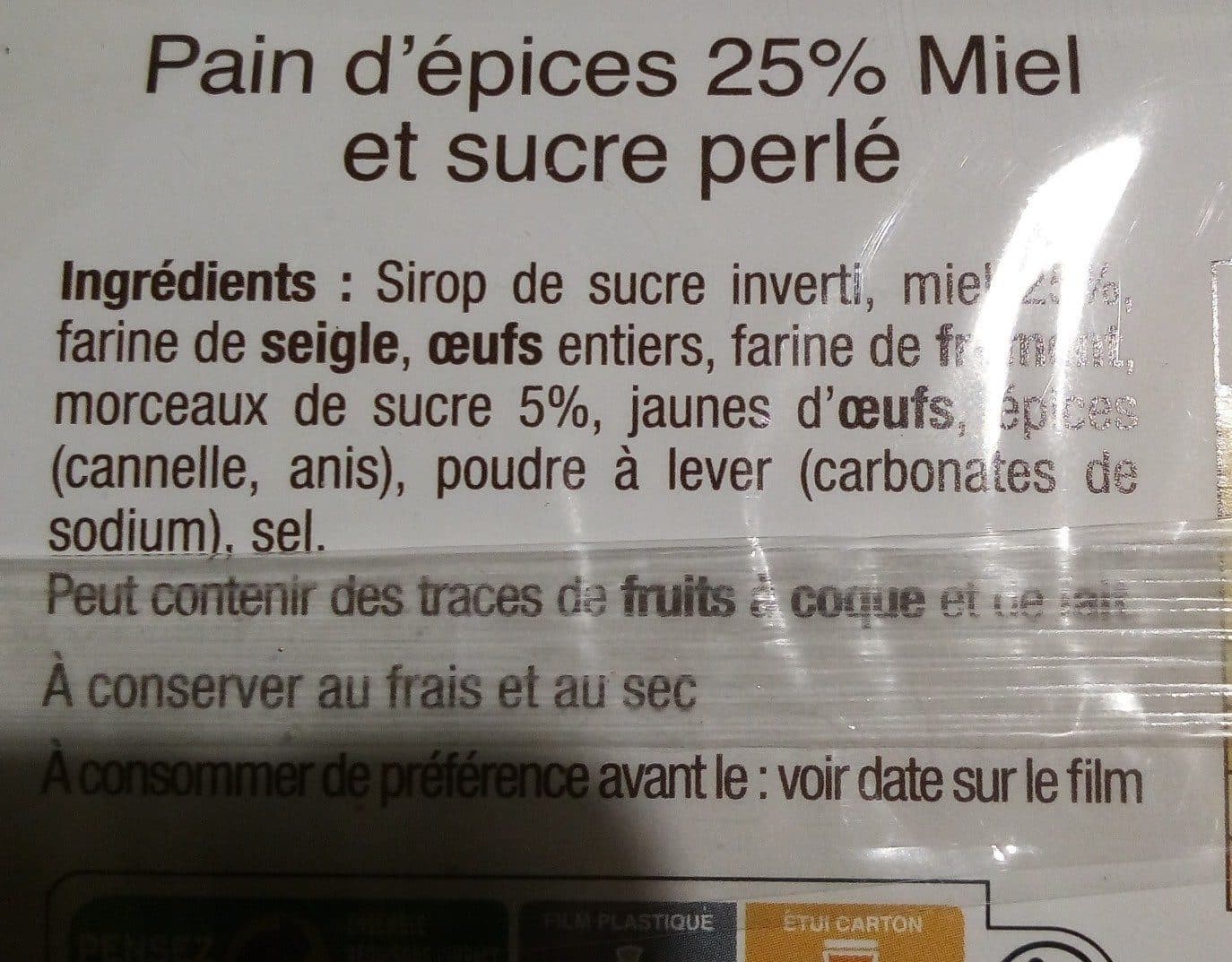 Culture Miel Pain d'épices à l'Ancienne Au Miel 25% packshot