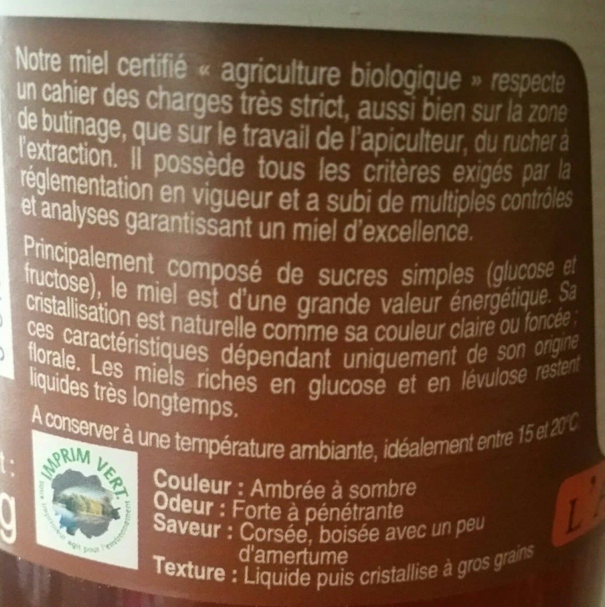 L'abeille Royale Miel de chataignier packshot