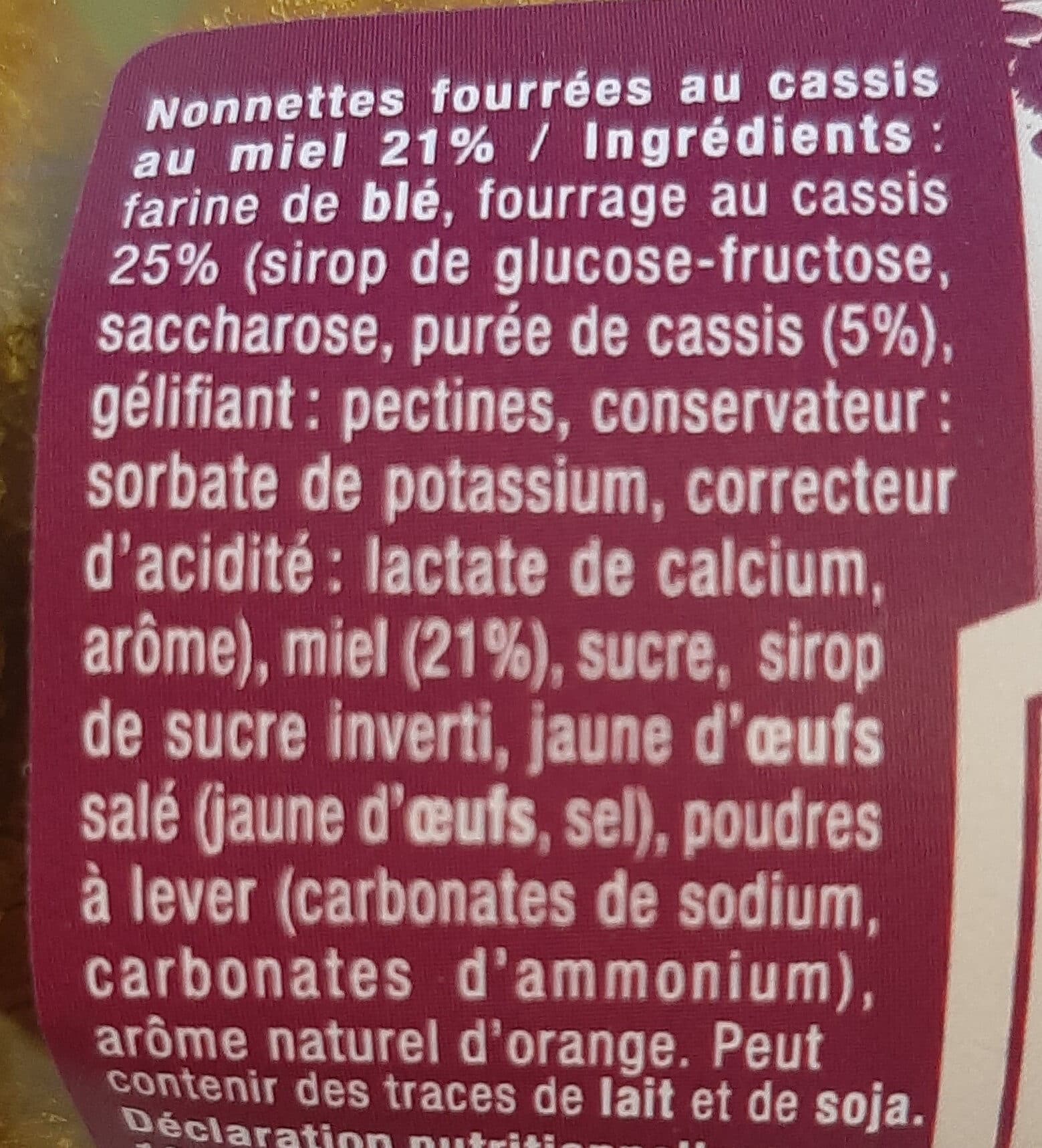 Miels villeneuve Nonnettes au Miel🍯🐝 et au cassis packshot