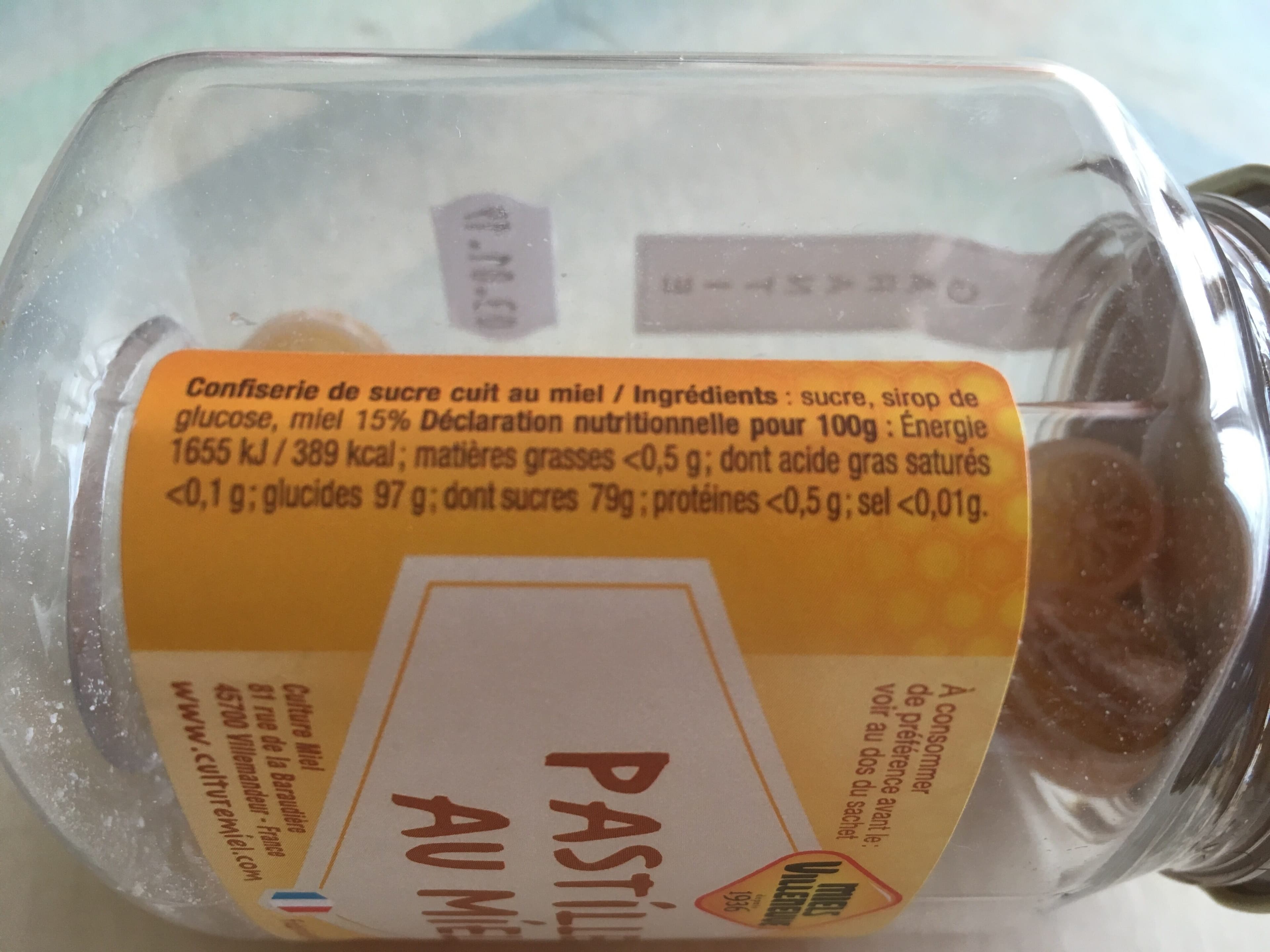 Villeneuve Miels Villeneuve pastilles au miel packshot