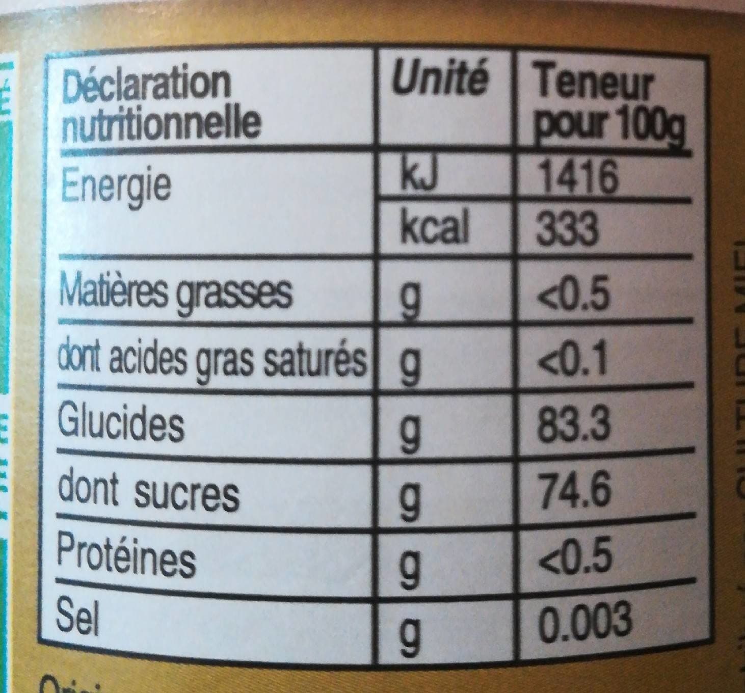 L abeille royale Miel de Tilleul packshot