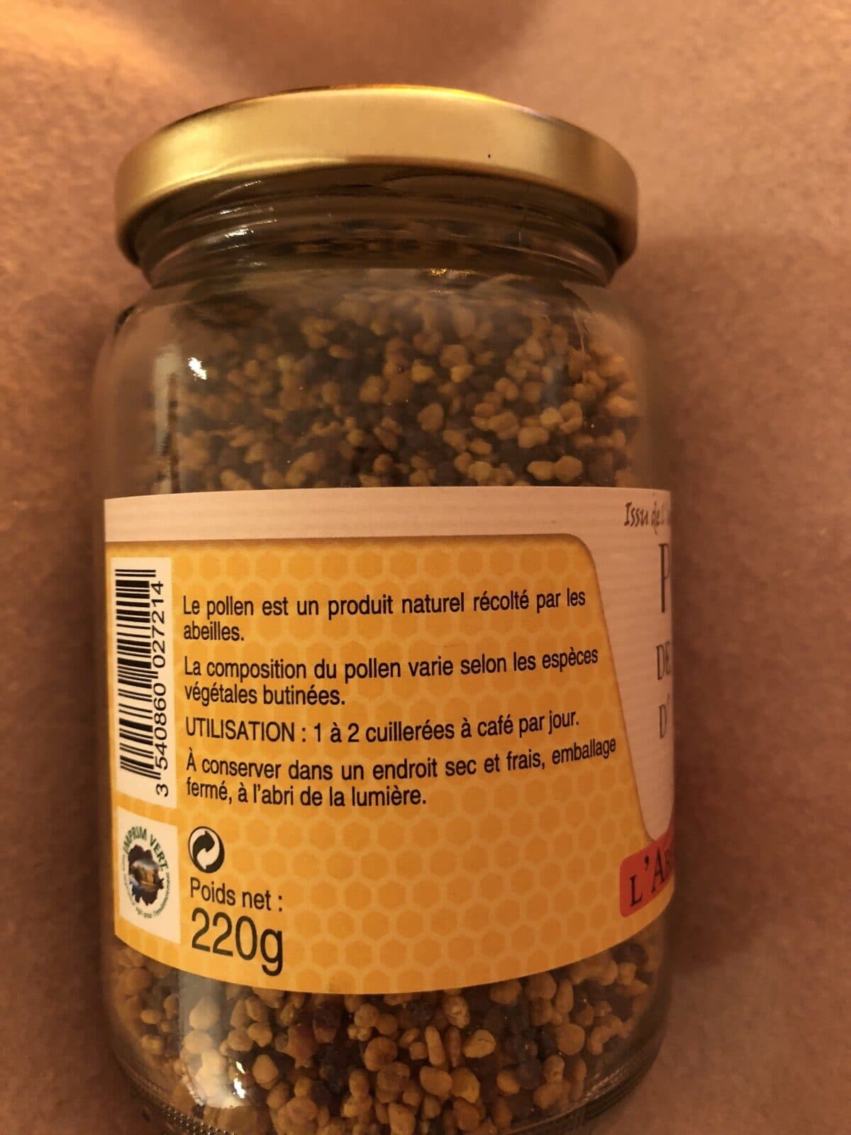 L'Abeille Royale Pollen De Fleurs 220 g packshot