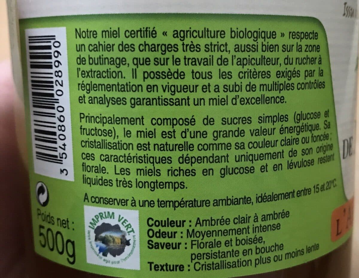 L'Abeille Royale Miel de Montagne packshot