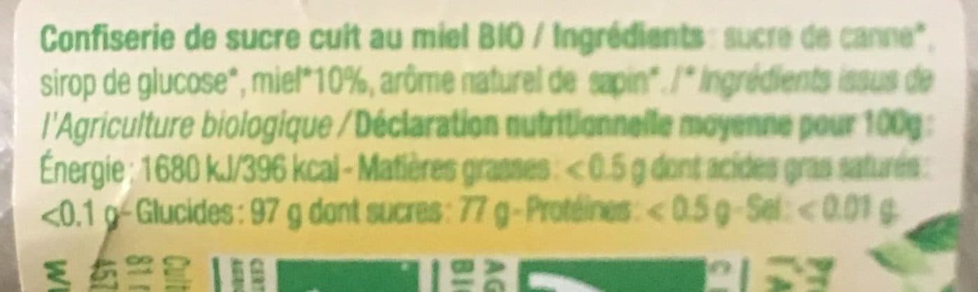 Miels villeneuve Bourgeons de sapin au miel bio packshot