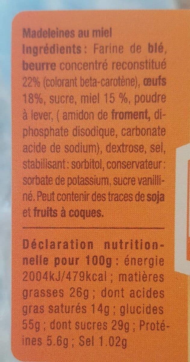 Culture Miel Madeleines au miel packshot