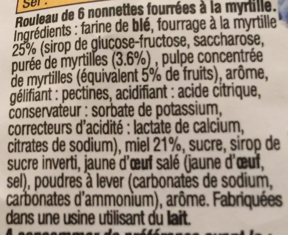 L'abeille Delicieuse Nonnettes au miel et fourées à la Myrtille packshot