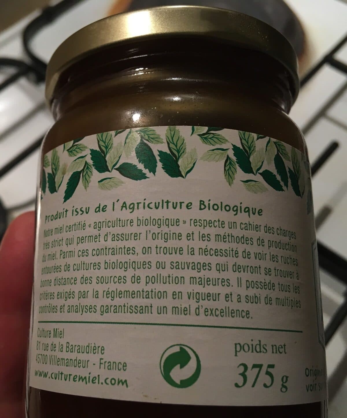 Culture Miel Miel bio de montagne packshot
