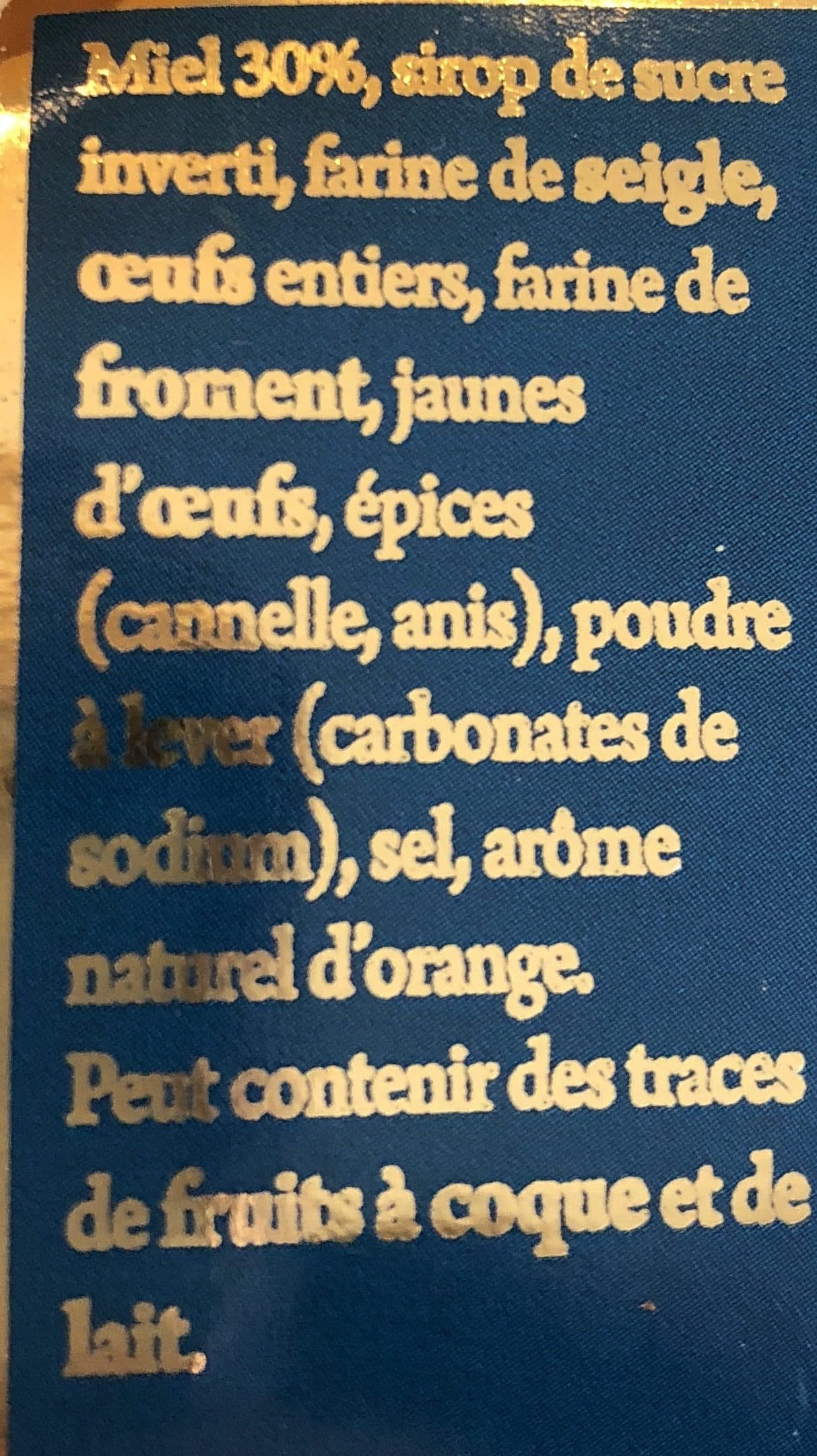 Miels villeneuve Pain d’epices packshot
