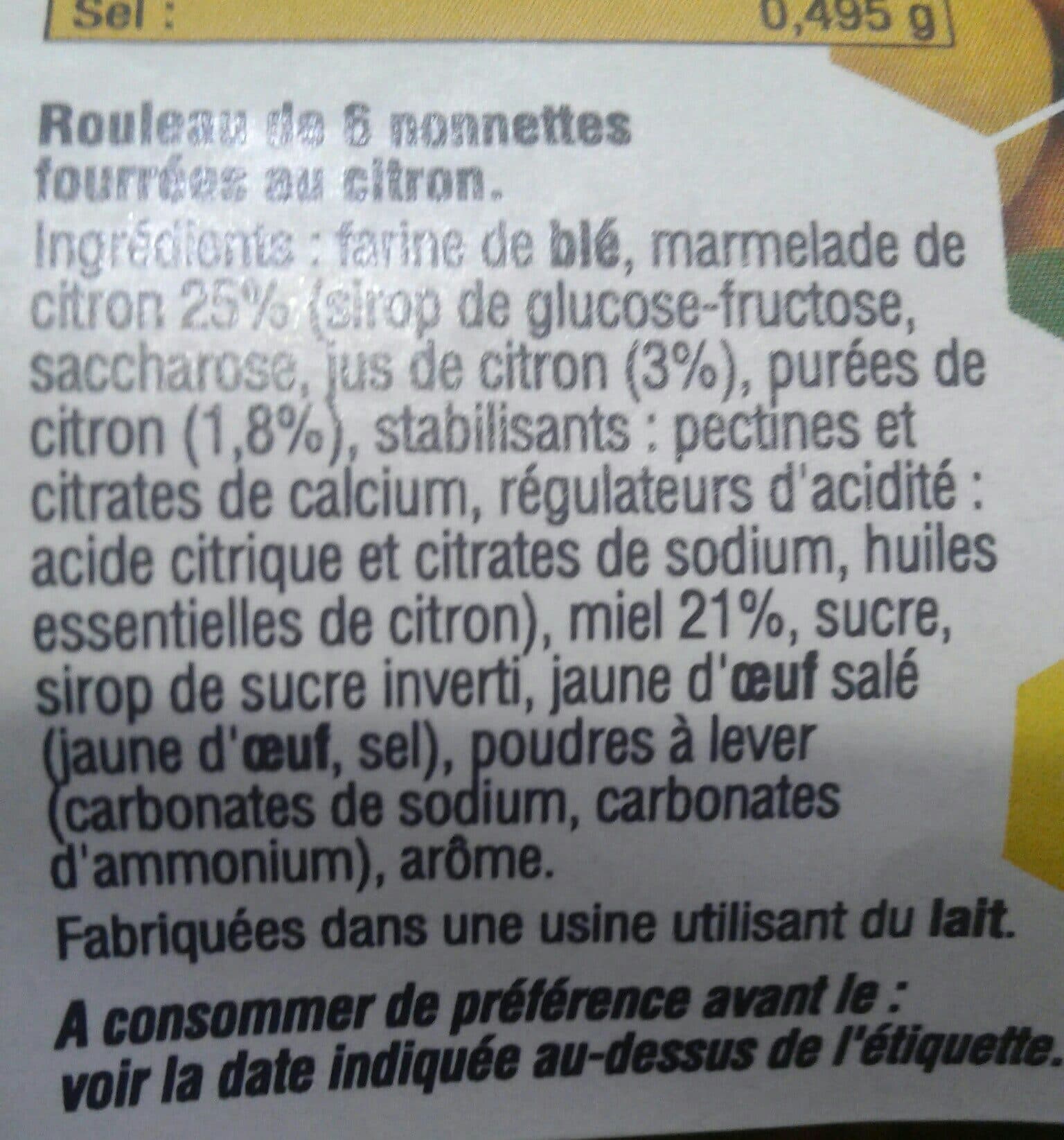 Culture Miel Nonnettes Au Miel Et Au Citron x 6 packshot