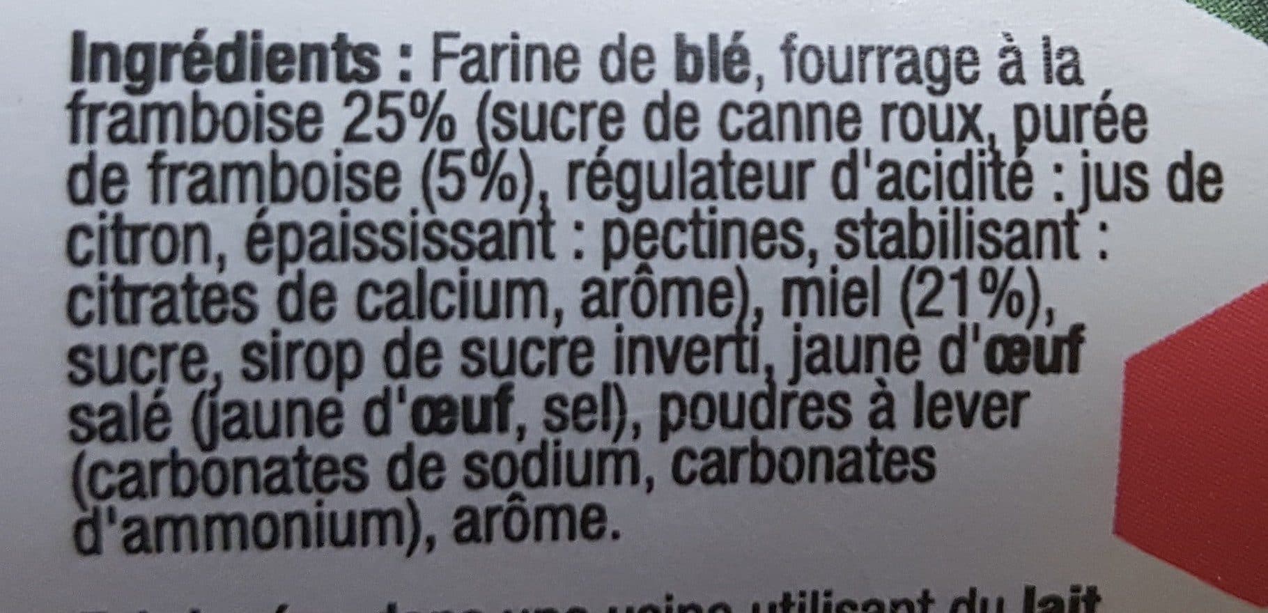 L abeille delicieuse Nonnettes fourrées à la Framboise packshot