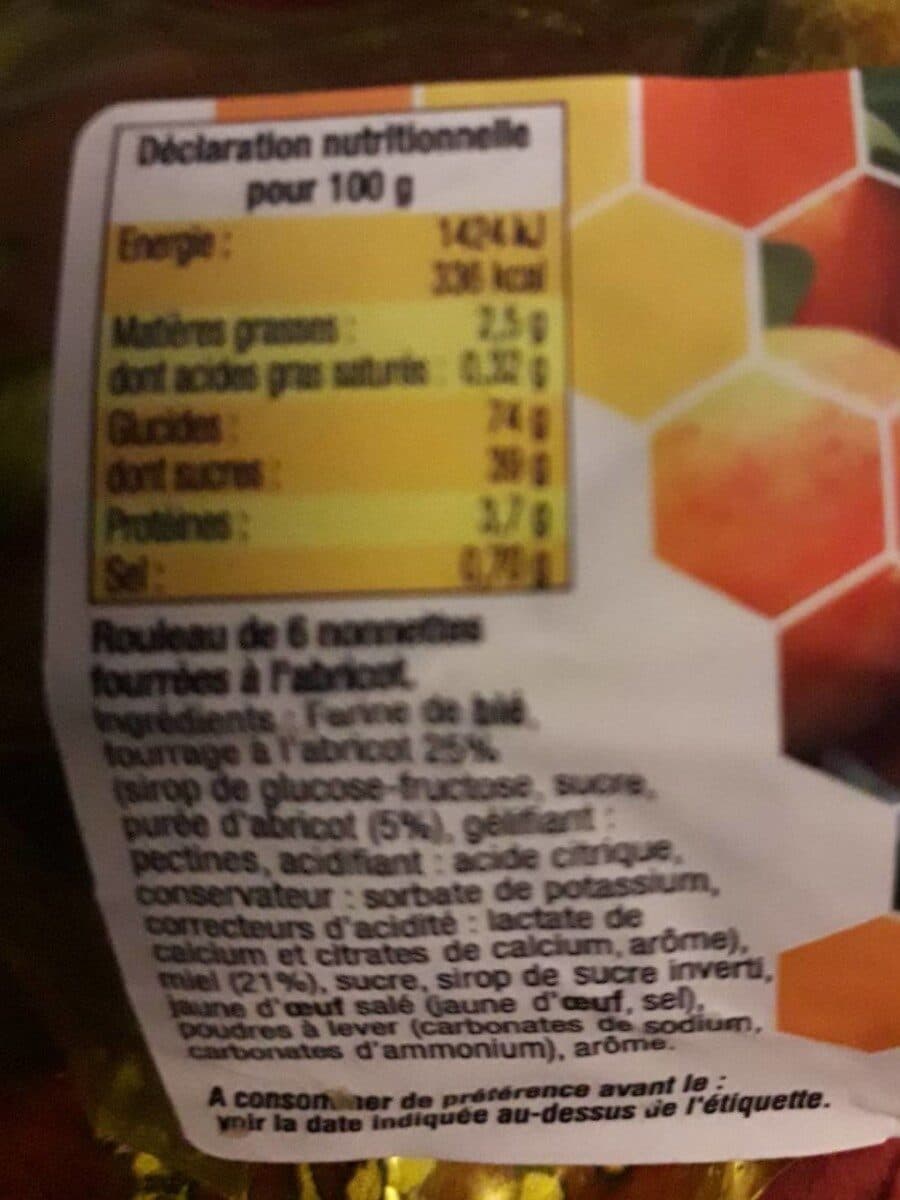 Abeille Délicieuse Nonnettes Miel Fourrées à L'abricot X6 - 150G packshot