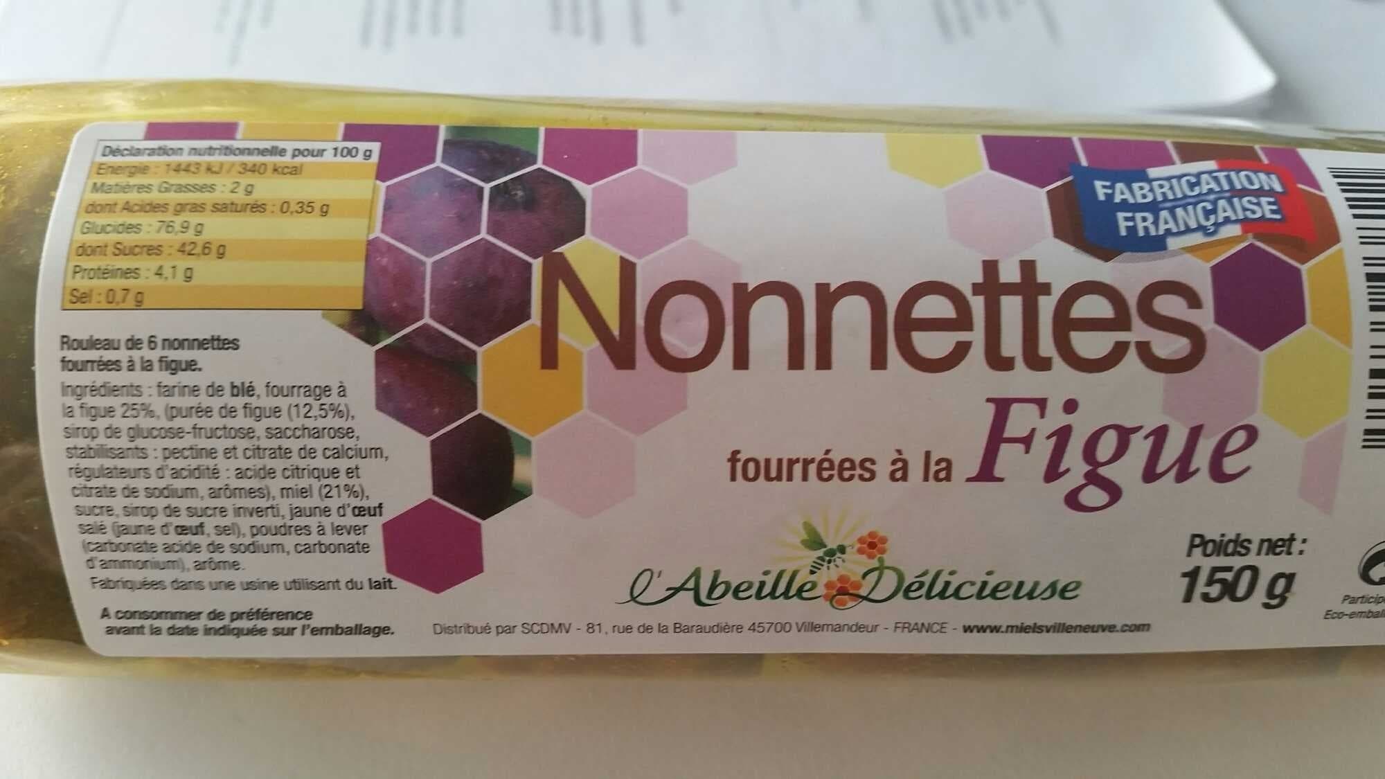 L'Abeille Délicieuse Nonnettes fourrées à la Figue packshot