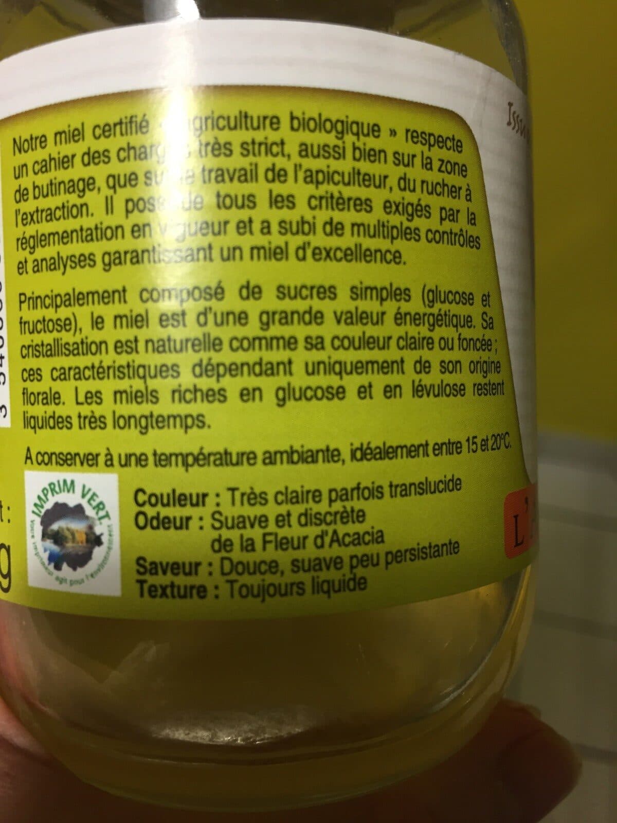 L'Abeille Royale Miel D'acacia packshot