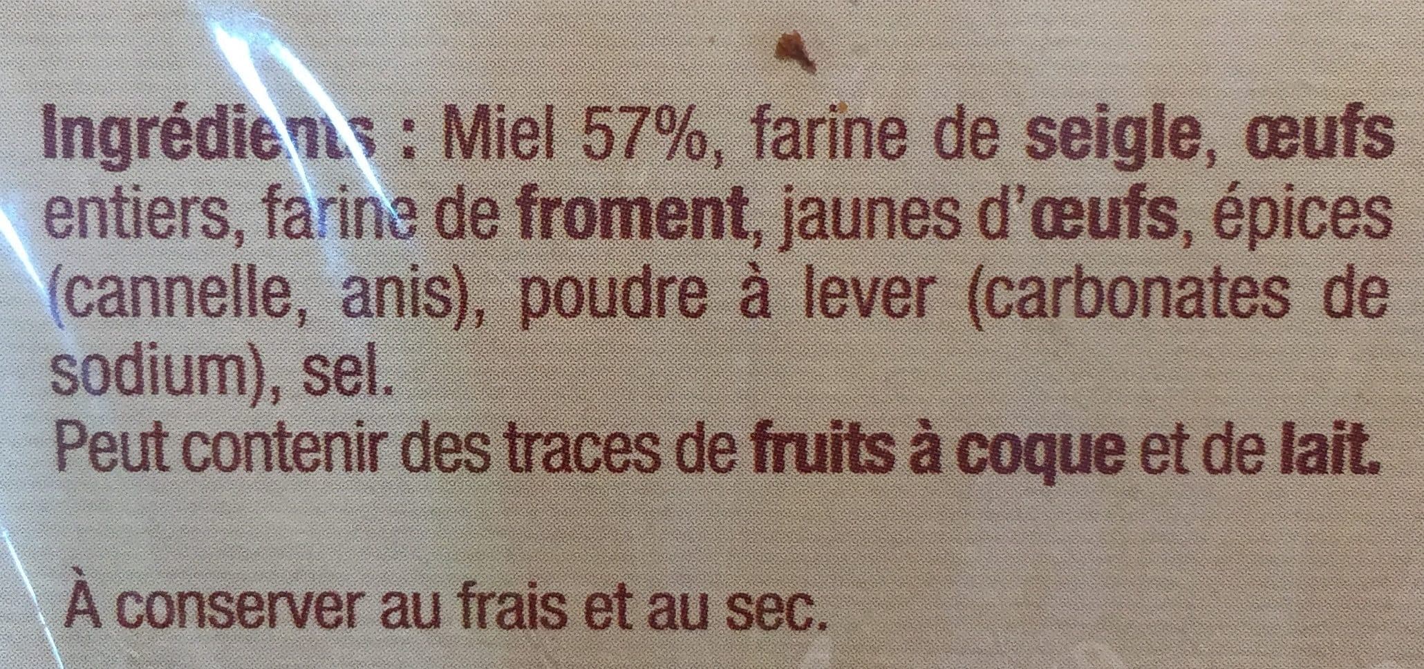Open Food Facts Pain d’epices packshot