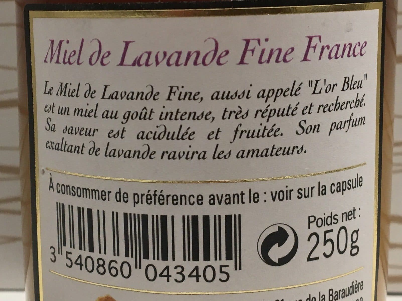 Culture Miel Miel de lavande fine France packshot