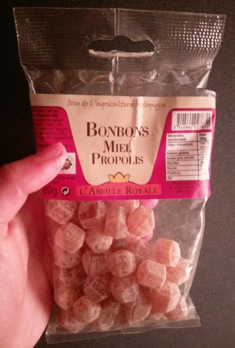Open Food Facts Bonbons miel propolis packshot