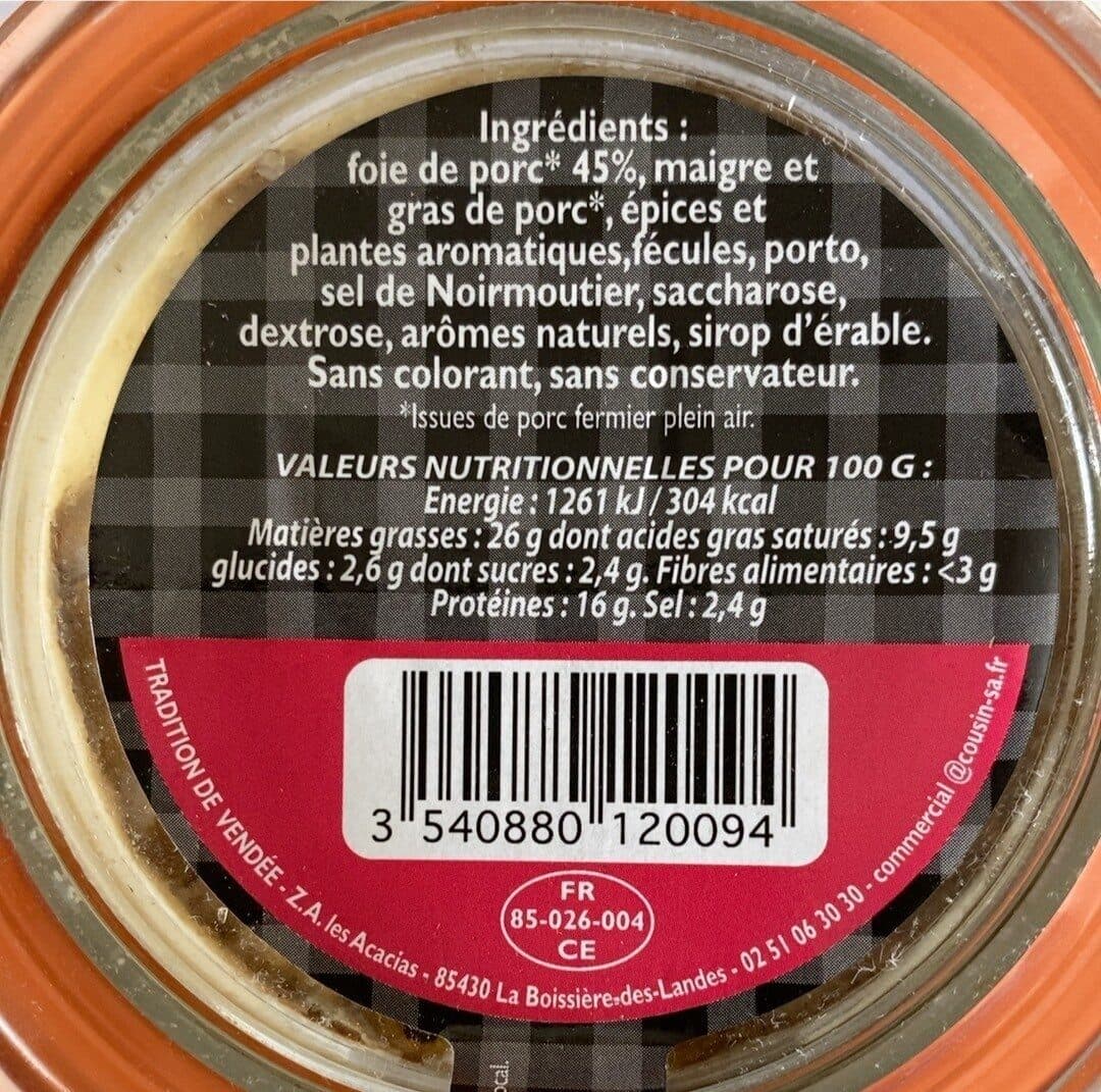 Open Food Facts Confit de porc packshot