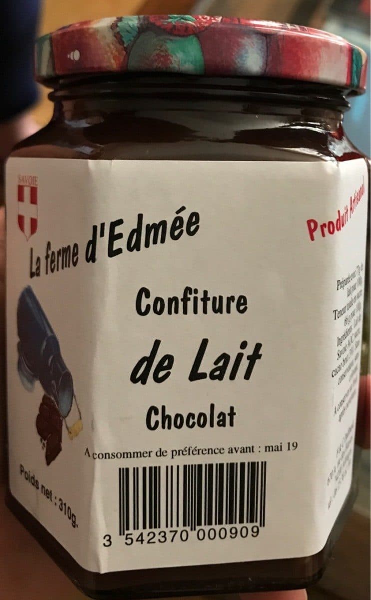 La ferme d'Edmée Confiture de Lait Chocolat packshot