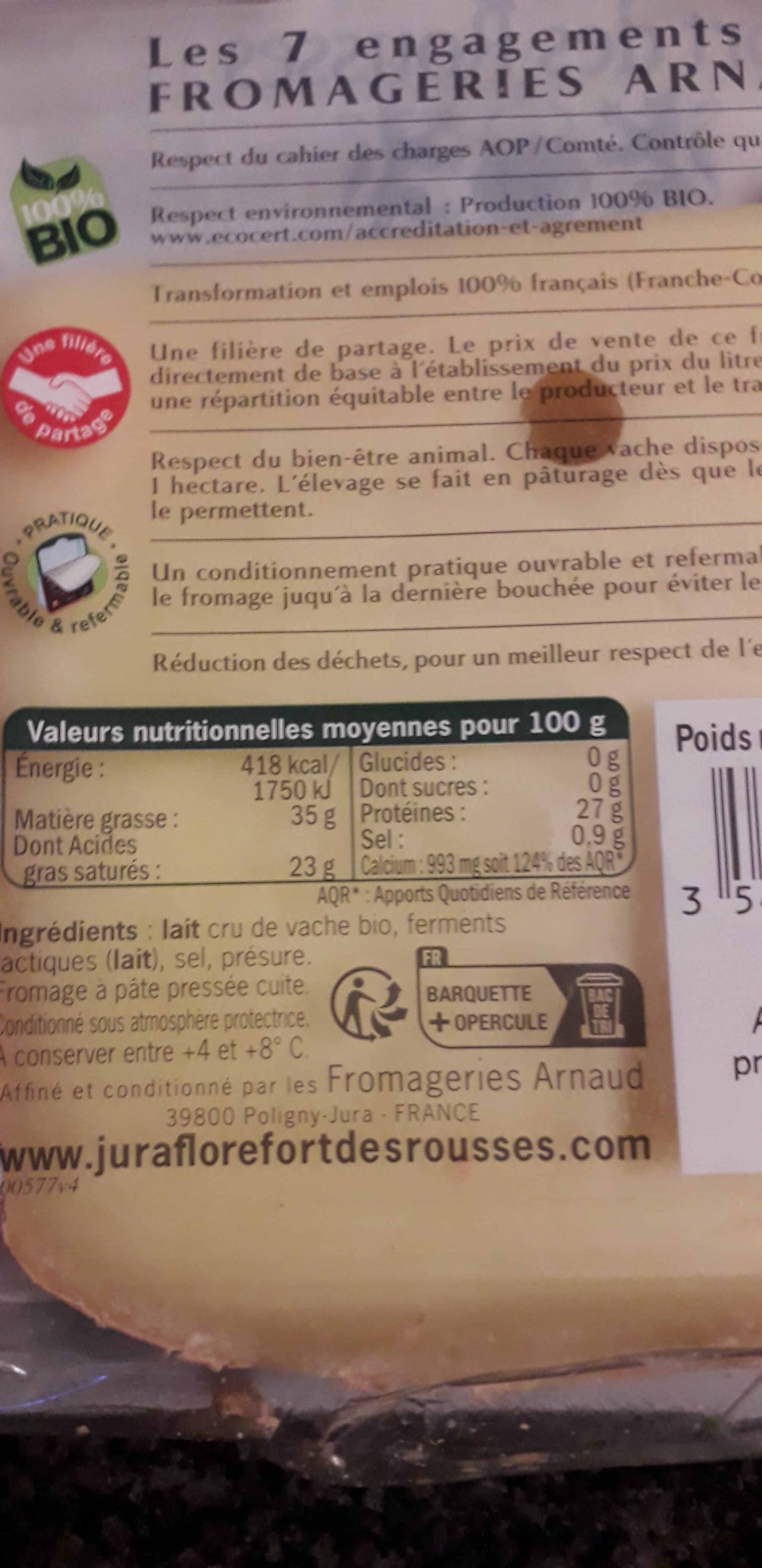 Jura Flore comte bio 6 packshot