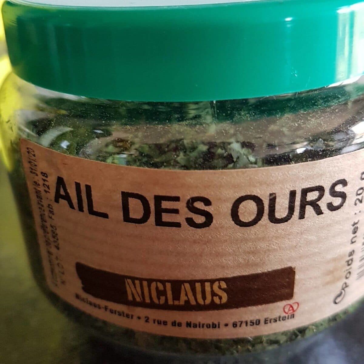 Niclaus Ail des ours packshot