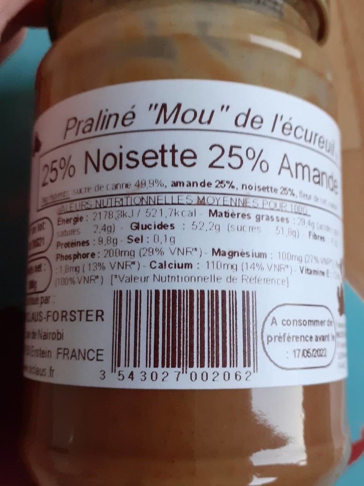 Noiseraie Praline mou de l’ecureuil packshot