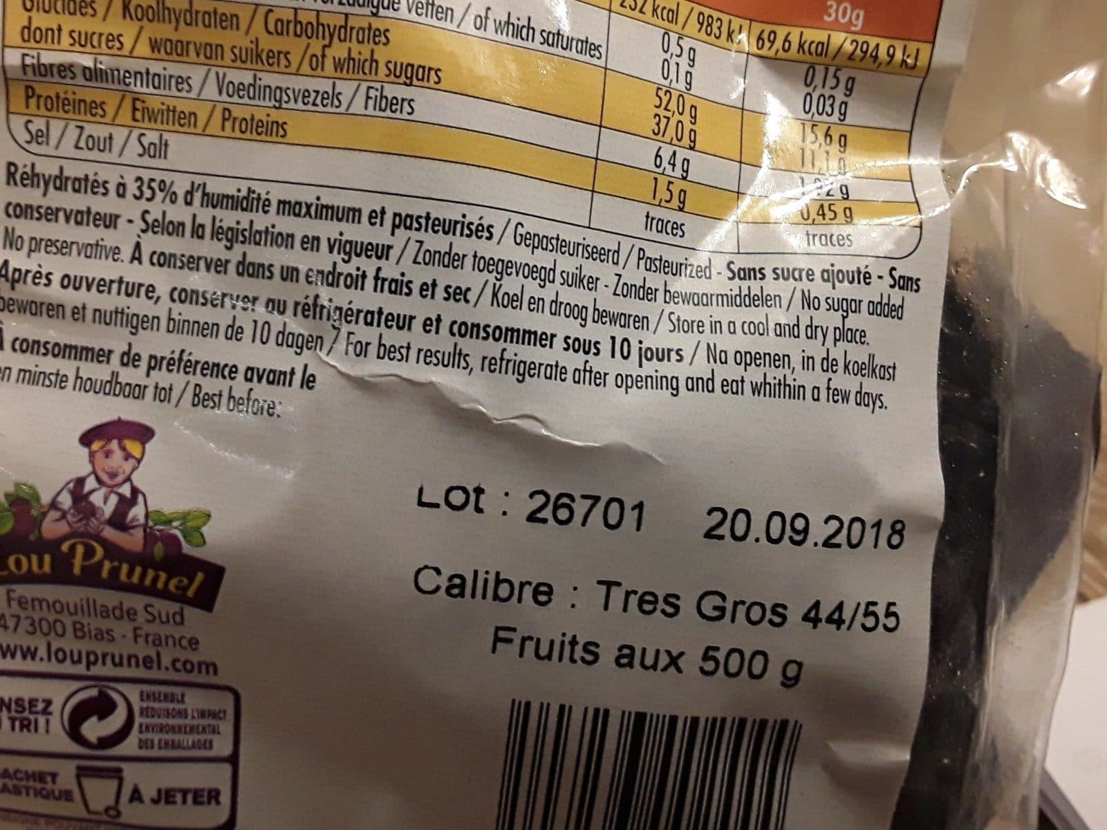 Lou Prunel Pruneaux D'agen (250 GR) packshot