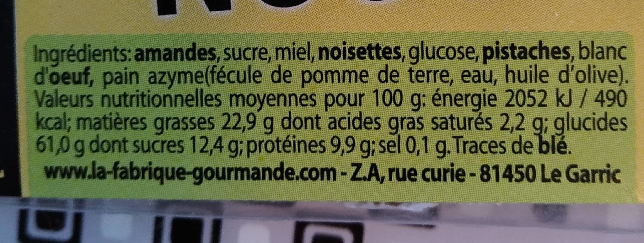 La Fabrique Gourmande Le tendre nougat LA FABRIQUE GOURMANDE packshot