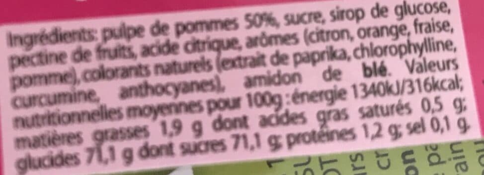 Open Food Facts Les pates de fruits LA FABRIQUE GOURMANDE packshot