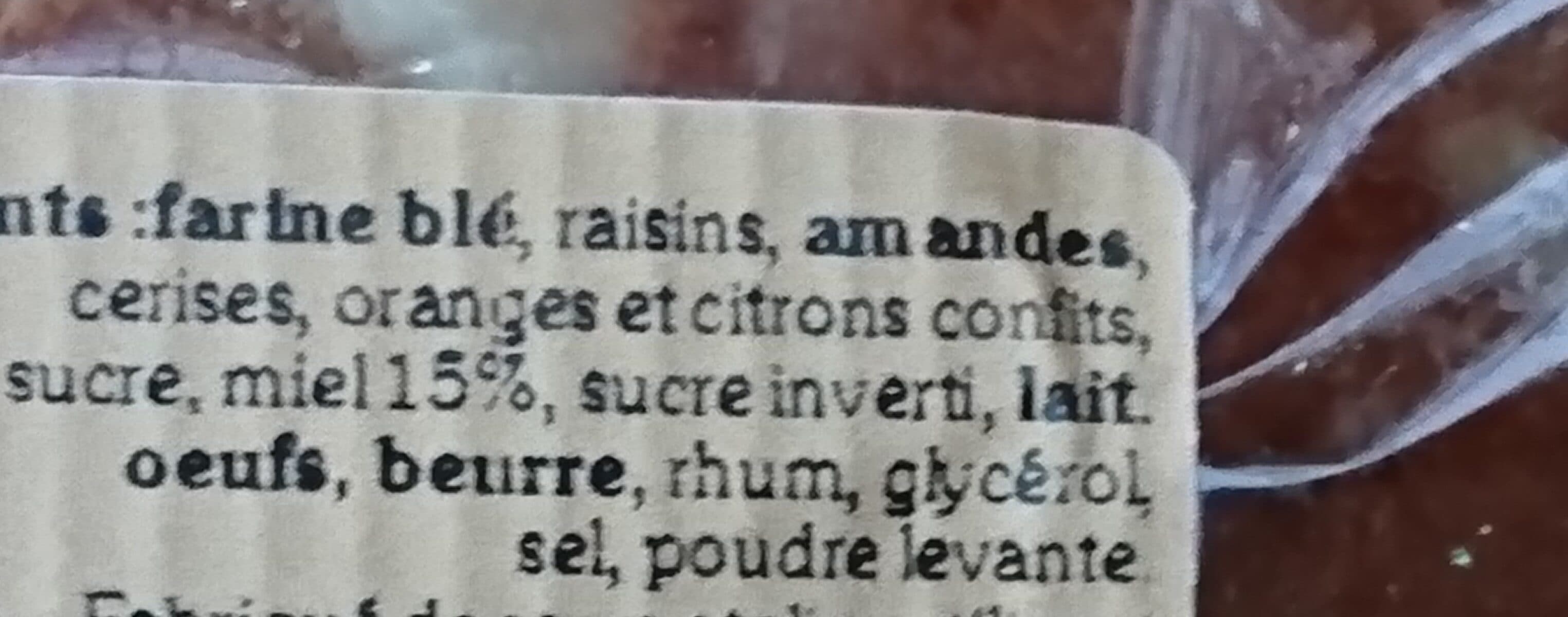 Open Food Facts Cake artisanal packshot