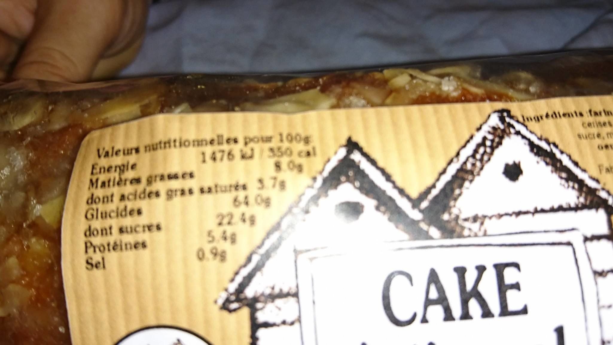 Open Food Facts Cake artisanal packshot