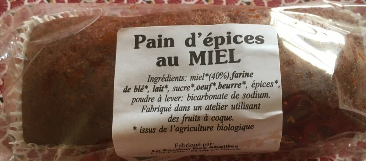 La Passion des Abeilles Pain d'épices au miel packshot