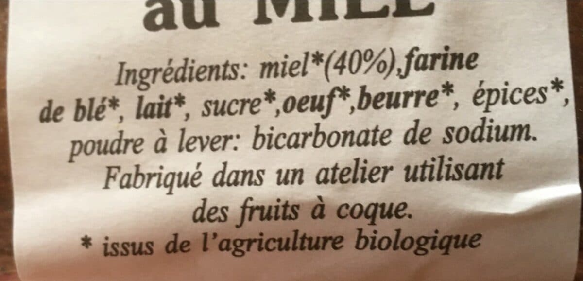 La Passion des Abeilles Pain d'épices au miel packshot