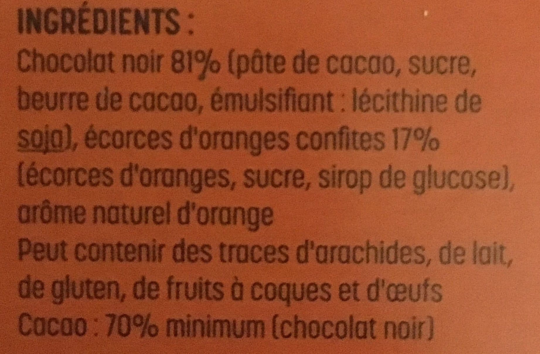 Réauté Chocolat Chocolat noir ecorces d oranges confites packshot