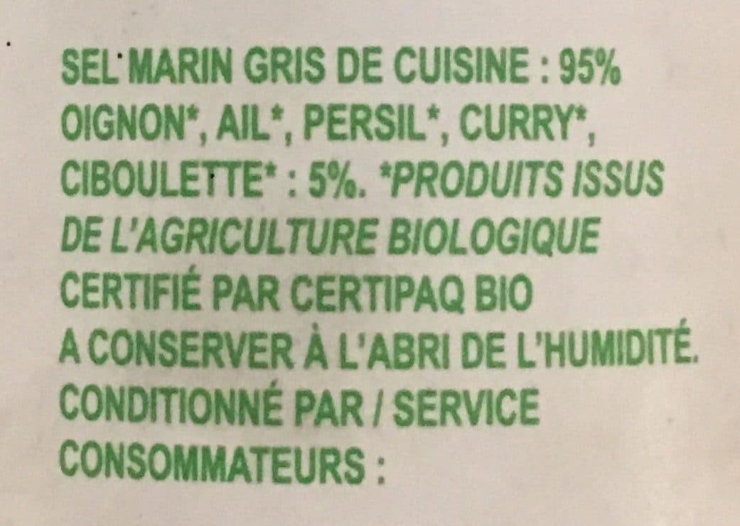 Nature & Progrès Sel Marin de l’Île de Noirmoutier aux herbes & légumes bio packshot