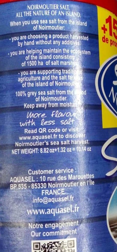 Open Food Facts Sel marin - ile de noirmoutier packshot