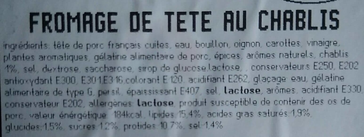 Bourgogne Salaisons Fromage de tête au Chablis packshot