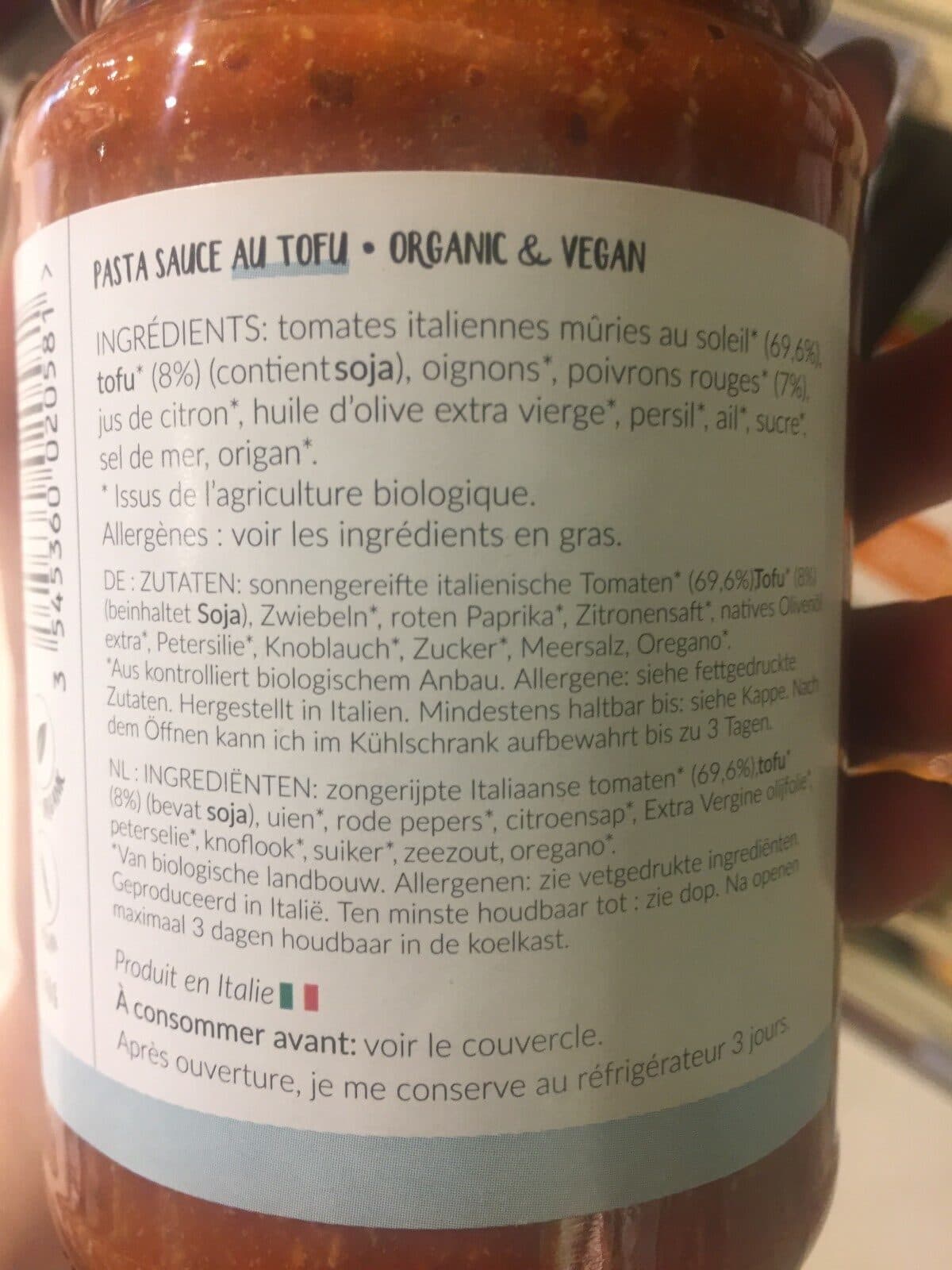Open Food Facts Sauce au tofu packshot