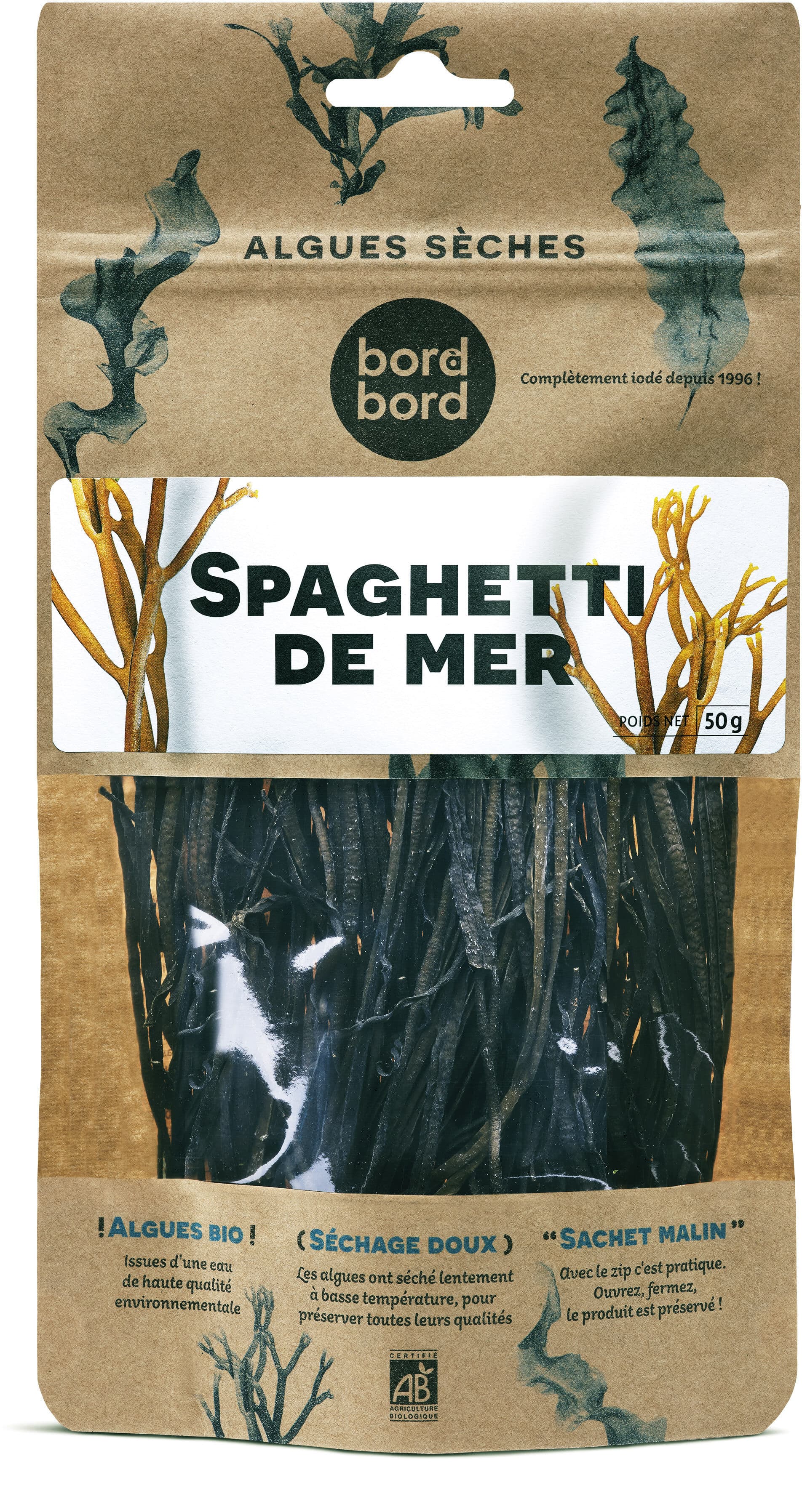 Bord à bord Algues déshydratées packshot