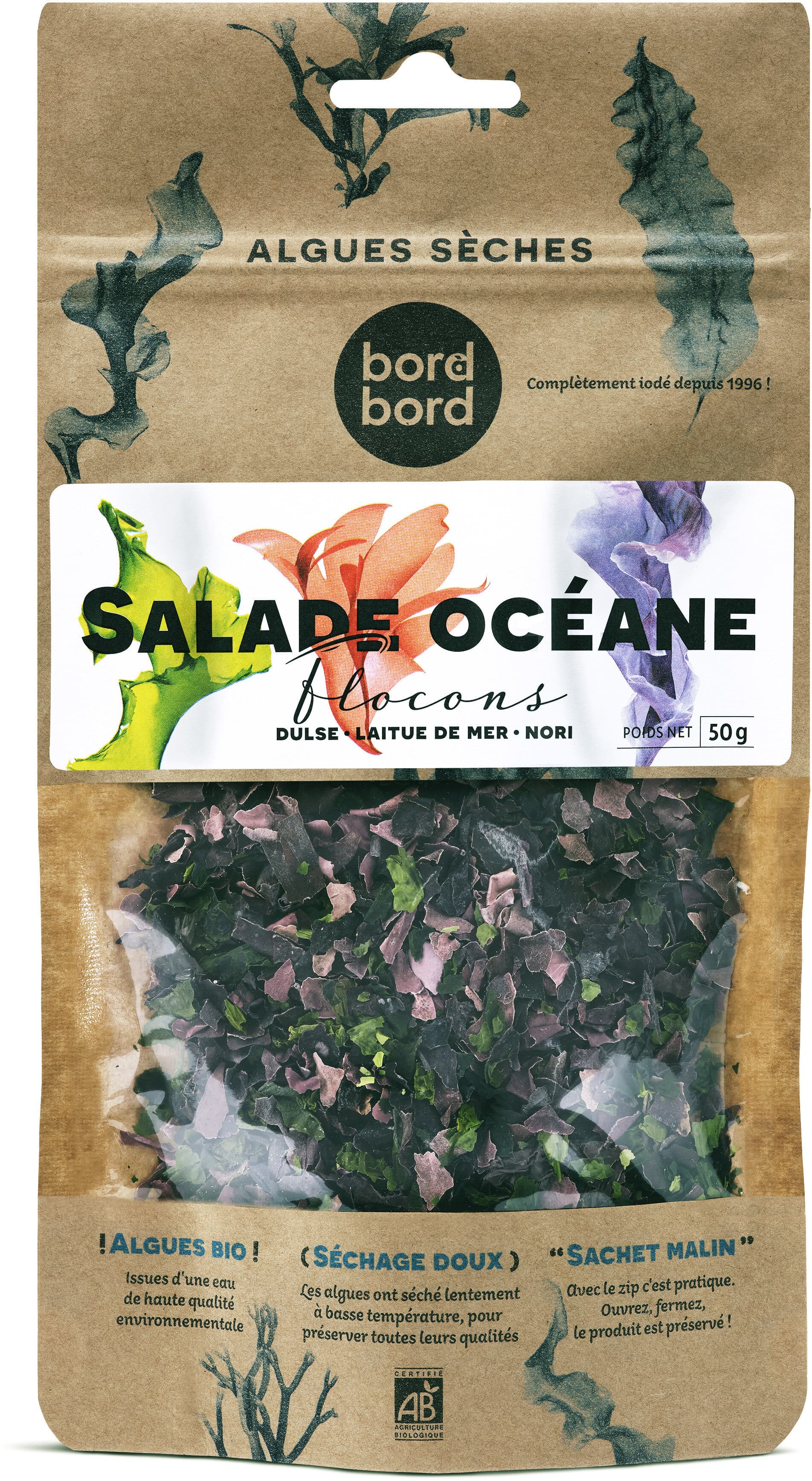 Bord à bord Algues déshydratées packshot