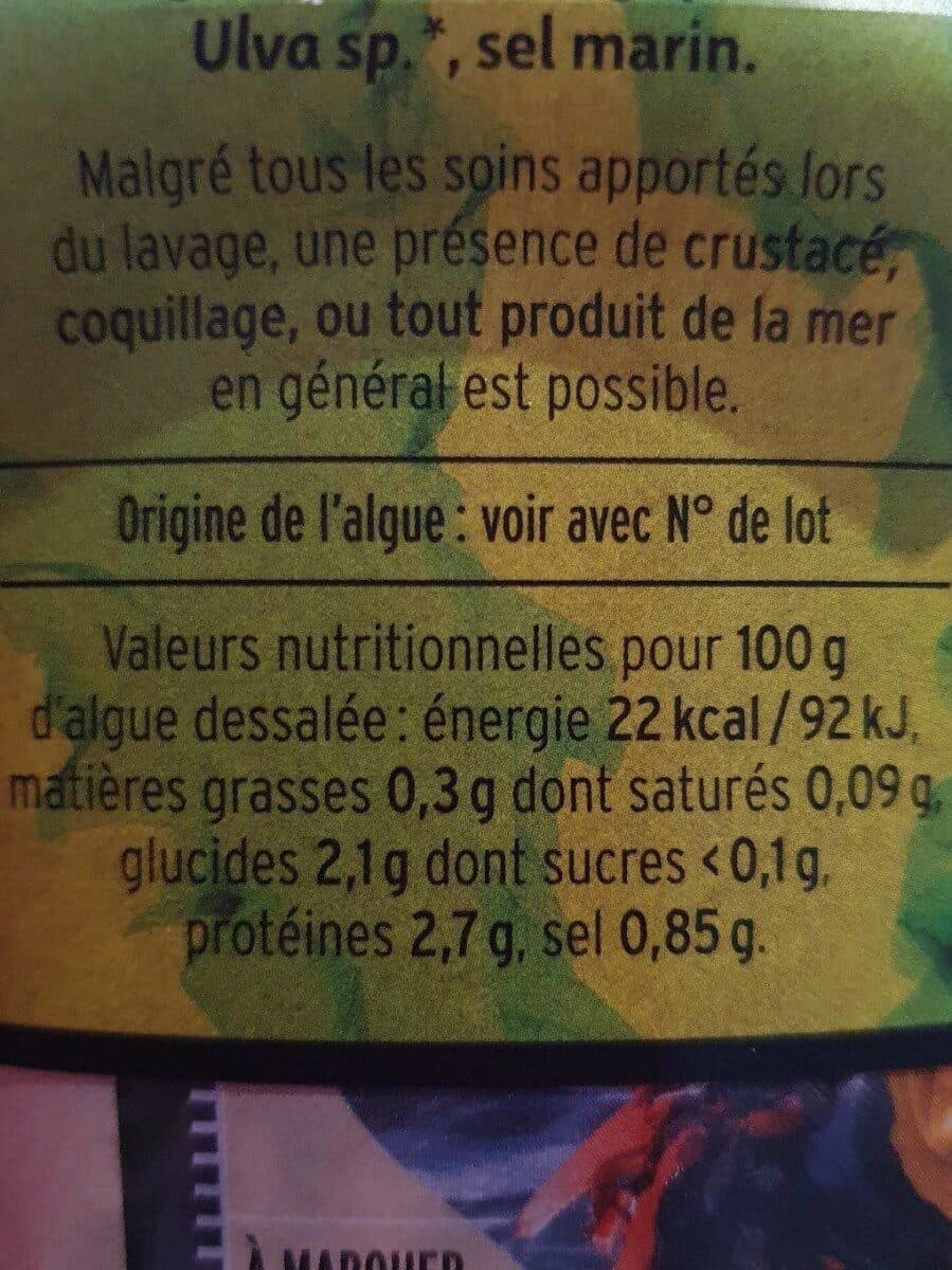 Bord a bord Tartare d'algues packshot