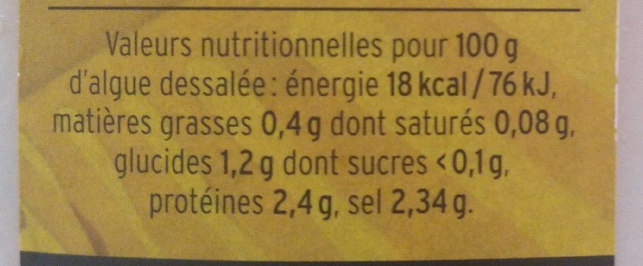 Bord à bord Tartare d'algues packshot