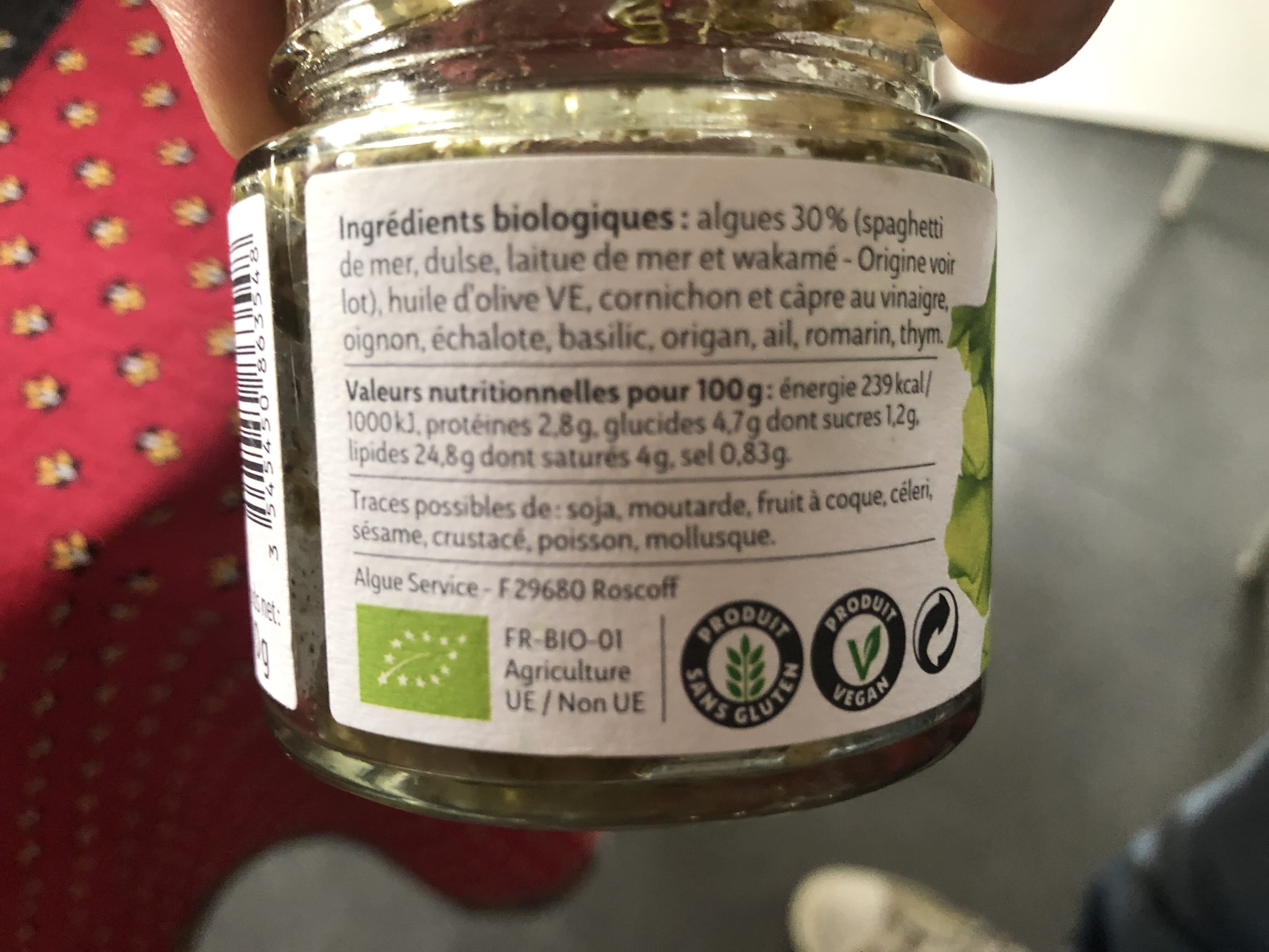 Bord A Bord Tartare d'algues provençal packshot